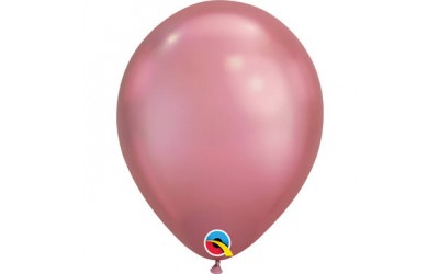 Chroom ballon roze